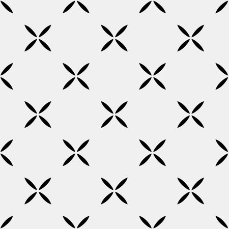 floral seamless pattern background.Geometric ornament for wallpapers and backgrounds. Black and white patternのイラスト素材