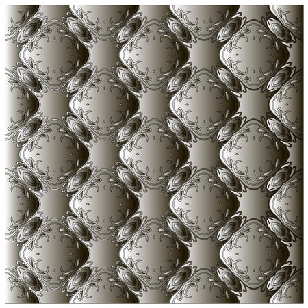 Pattern with a black-and-white gradient. Abstract metallic backgroundのイラスト素材