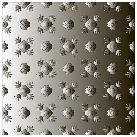 Pattern with a black-and-white gradient. Abstract metallic backgroundのイラスト素材