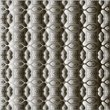 Pattern with a black-and-white gradient. Abstract metallic backgroundのイラスト素材