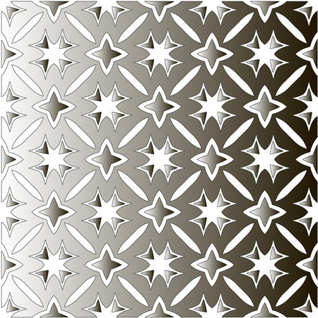 Silver metallic gradient with repeat Pattern. Abstract metallic backgroundのイラスト素材
