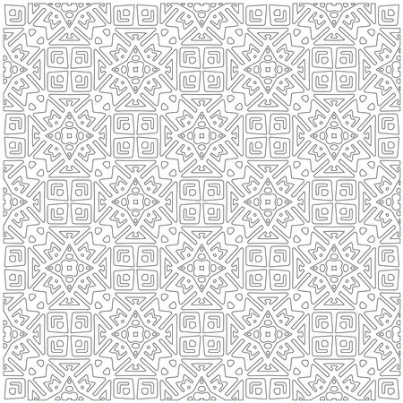 Vector pattern with symmetrical elements. Modern stylish abstract texture. Repeating geometric tiles fromのイラスト素材