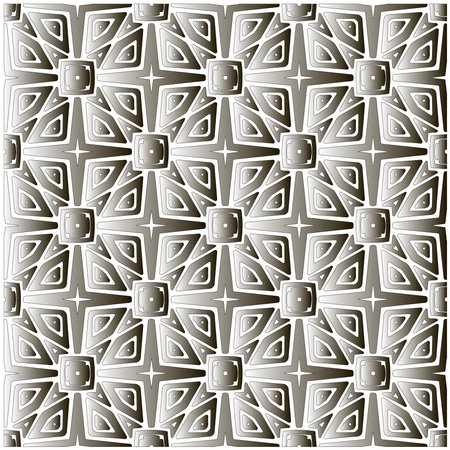 Silver metallic gradient with repeat Pattern. Abstract metallic backgroundのイラスト素材