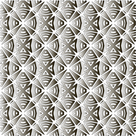 Silver metallic gradient with repeat Pattern .Abstract metallic background.のイラスト素材