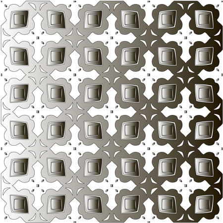 Silver metallic gradient with repeat Pattern .Abstract metallic background.のイラスト素材
