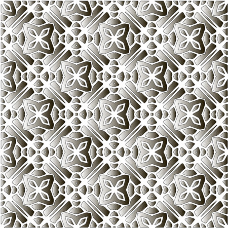 Silver metallic gradient with repeat Pattern .Abstract metallic background.のイラスト素材