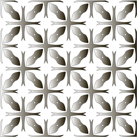 Silver metallic gradient with repeat Pattern .Abstract metallic background.のイラスト素材