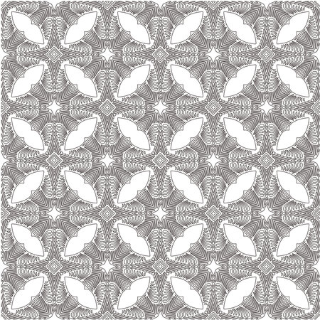 Vector pattern with symmetrical elements. Modern stylish abstract texture. Repeating geometric tiles fromのイラスト素材