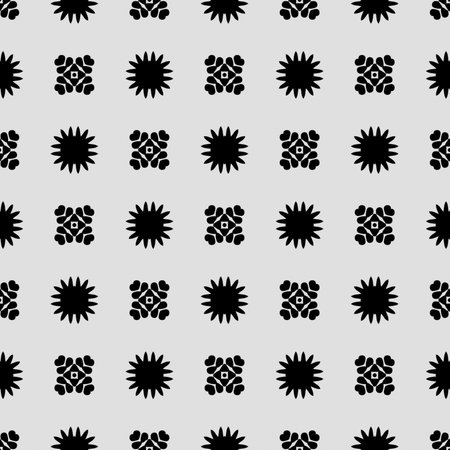 Seamless vector pattern in geometric ornamental style.