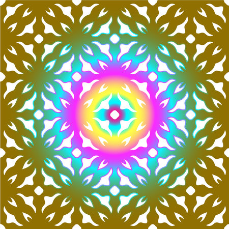 abstract background with colorful patterns. ornament for wallpapers and backgrounds.のイラスト素材