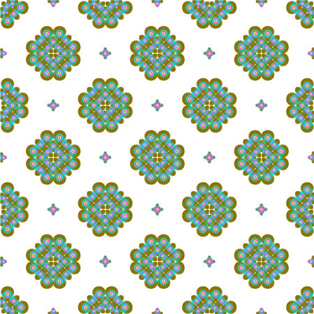 abstract background with colorful patterns. ornament for wallpapers and backgrounds.のイラスト素材