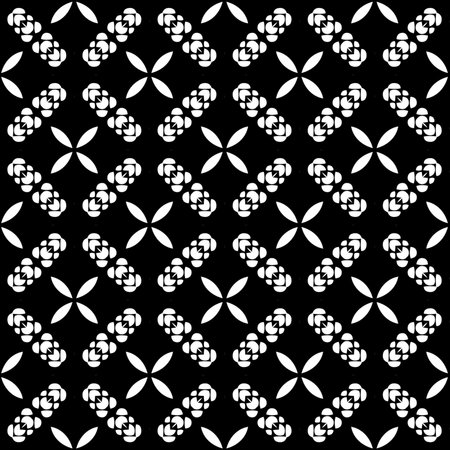 Seamless vector pattern in geometric ornamental style.