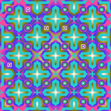 abstract background with colorful patterns. ornament for wallpapers and backgrounds.festive pattern.のイラスト素材