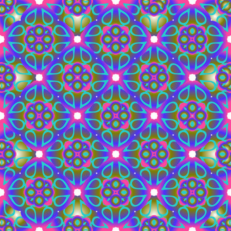 abstract background with colorful patterns. ornament for wallpapers and backgrounds.festive pattern.のイラスト素材