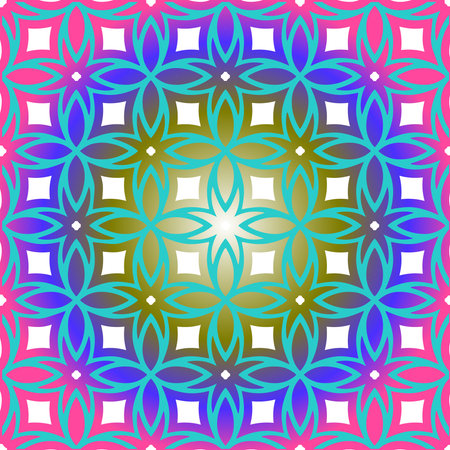 abstract background with colorful patterns. ornament for wallpapers and backgrounds.festive pattern.のイラスト素材
