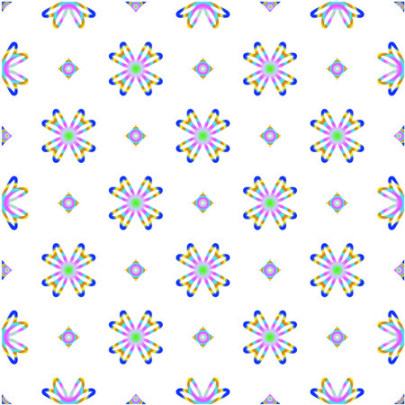 abstract background with colorful patterns. ornament for wallpapers and backgrounds.festive pattern.のイラスト素材