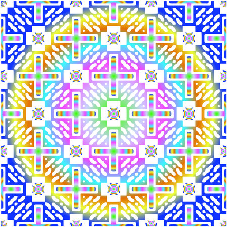 abstract background with colorful patterns. ornament for wallpapers and backgrounds.festive pattern.のイラスト素材