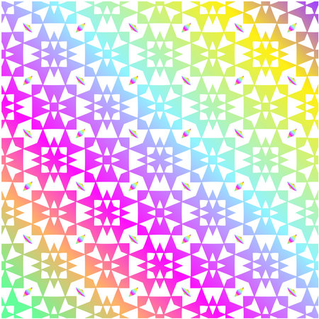 abstract background with colorful patterns. ornament for wallpapers and backgrounds.festive pattern.のイラスト素材