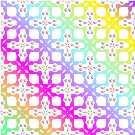 abstract background with colorful patterns. ornament for wallpapers and backgrounds.festive pattern.のイラスト素材