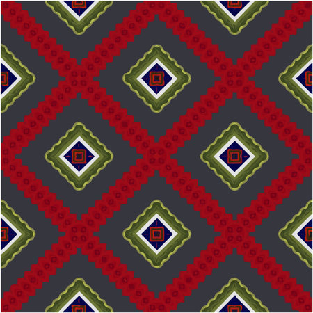 Seamless pattern with multicolored shapes.