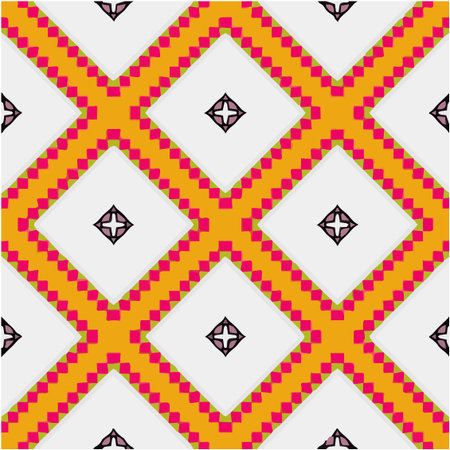 Seamless pattern with multicolored shapes.のイラスト素材