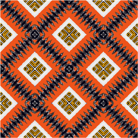 Seamless pattern with multicolored shapes.のイラスト素材