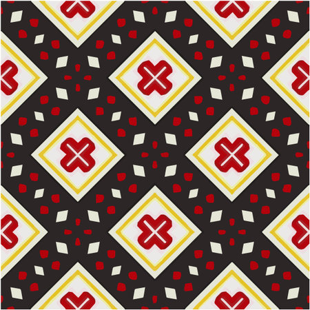 Seamless pattern with multicolored shapes.のイラスト素材