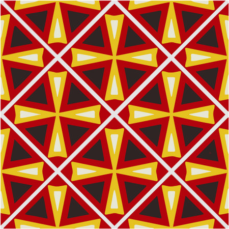 Seamless pattern with multicolored shapes.