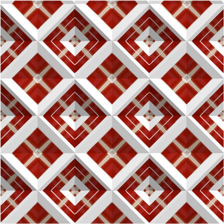 abstract drawing on uneven fabric or paper. seamless background with repeating symmetrical patterns.のイラスト素材