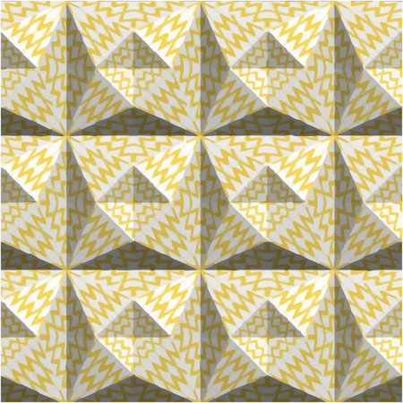 abstract drawing on uneven fabric or paper. seamless background with repeating symmetrical patterns.のイラスト素材