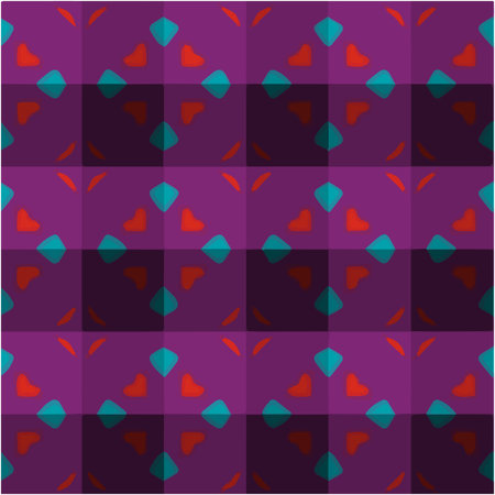 abstract drawing on uneven fabric or paper. seamless background with repeating symmetrical patterns.
