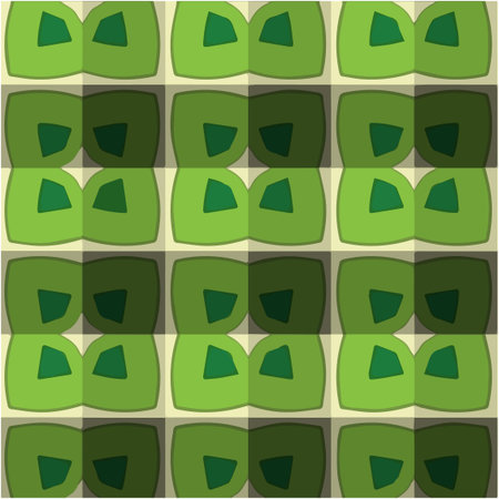 abstract drawing on uneven fabric or paper. seamless background with repeating symmetrical patterns.のイラスト素材