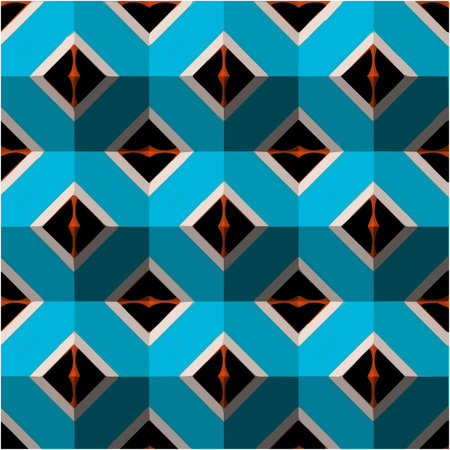 abstract drawing on uneven fabric or paper. seamless background with repeating symmetrical patterns.のイラスト素材