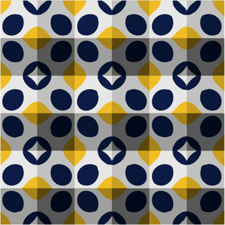 abstract drawing on uneven fabric or paper. seamless background with repeating symmetrical patterns.のイラスト素材