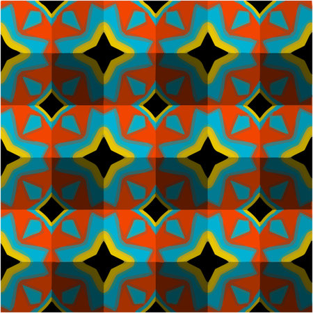 abstract drawing on uneven fabric or paper. seamless background with repeating symmetrical patterns.