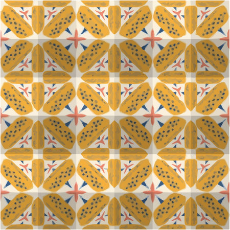 abstract drawing on uneven fabric or paper. seamless background with repeating symmetrical patterns.