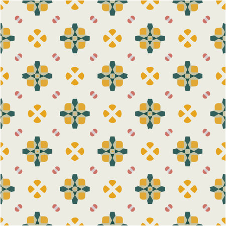 Seamless pattern with multicolored shapes.のイラスト素材