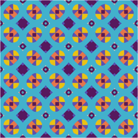 Seamless pattern with multicolored shapes.