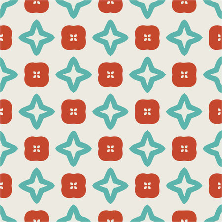 Seamless pattern with multicolored shapes.のイラスト素材