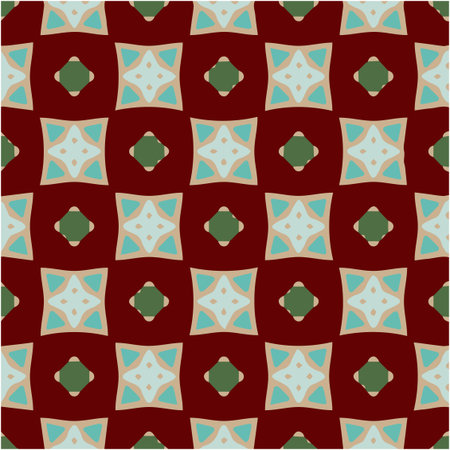 Seamless pattern with multicolored shapesのイラスト素材