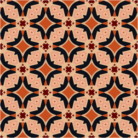 Seamless pattern with multicolored shapesのイラスト素材