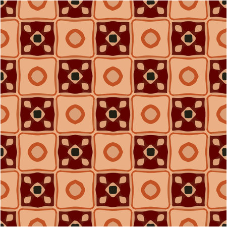 Seamless pattern with multicolored shapesのイラスト素材