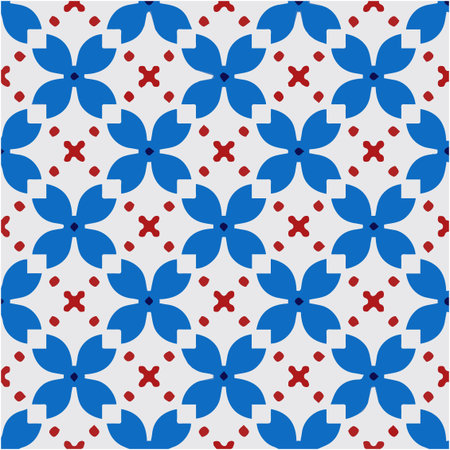 Seamless pattern with multicolored shapesのイラスト素材