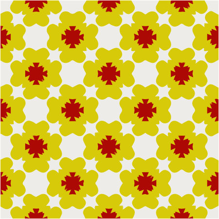 Seamless pattern with multicolored shapesのイラスト素材