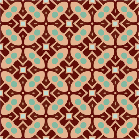 Seamless pattern with multicolored shapesのイラスト素材