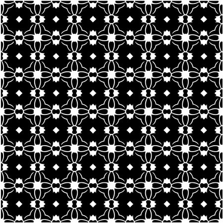 Seamless vector pattern in geometric ornamental style.