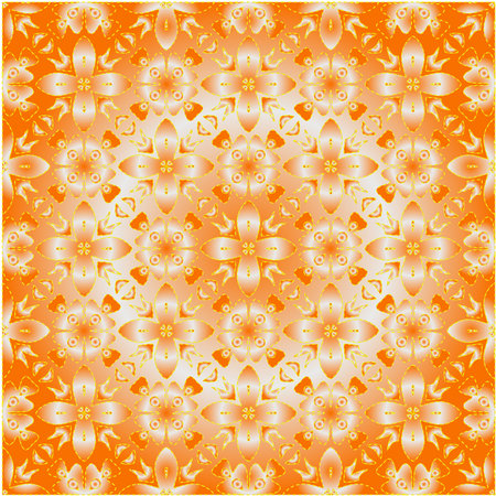 Geometric vector pattern with yellow and white gradient. simple ornament for wallpapers and backgrounds.のイラスト素材