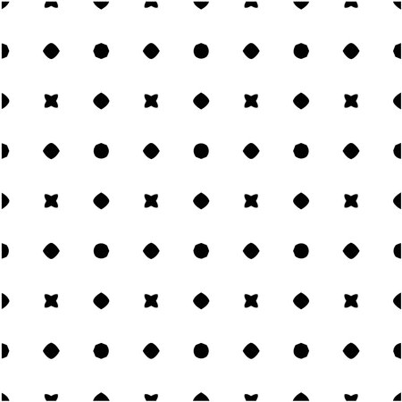 floral seamless pattern background.Geometric ornament for wallpapers and backgrounds. Black and white pattern.のイラスト素材