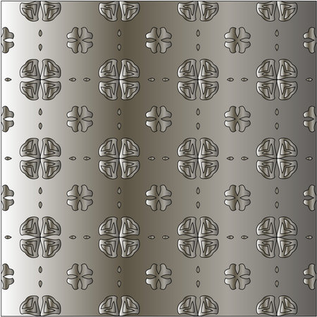 Silver metallic gradient with repeat Pattern. Abstract metallic background.のイラスト素材
