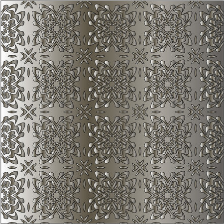 Silver metallic gradient with repeat Pattern. Abstract metallic background.のイラスト素材